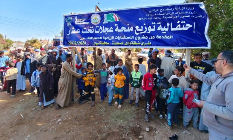 مشروع سيل يوزع أبقار مجانا علي المرأة المعيلة
