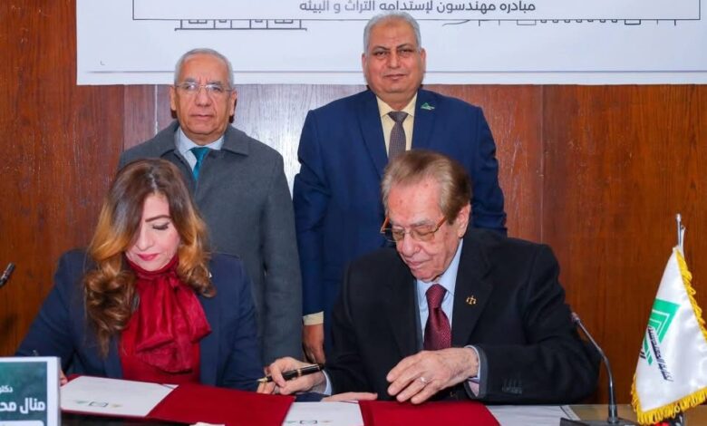 لجنة البيئة في نقابة المهندسين توقع بروتوكول تعاون مع جمعية تنمية وإحياء التراث